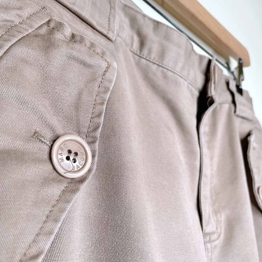 marc jacobs cropped wide leg cargo pants - size 10