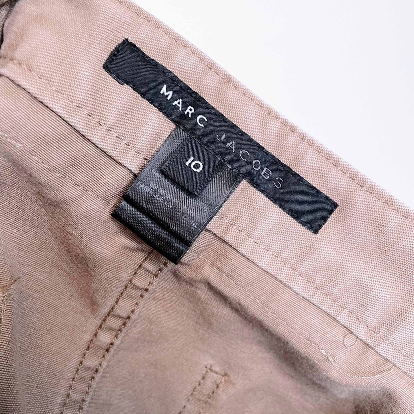 marc jacobs cropped wide leg cargo pants - size 10