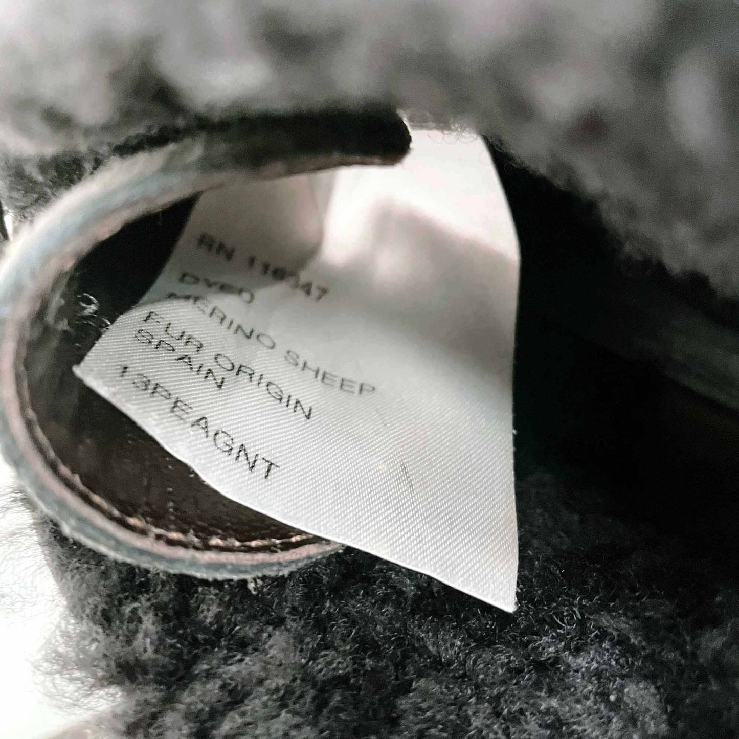 moncler sheepskin lace up wedge boots - size 36