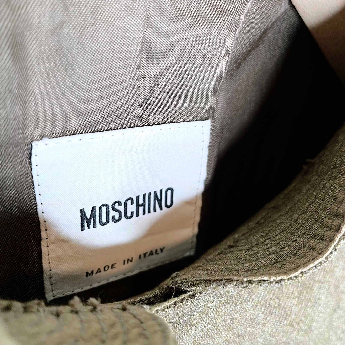 moschino wool military style utility jacket - size 8