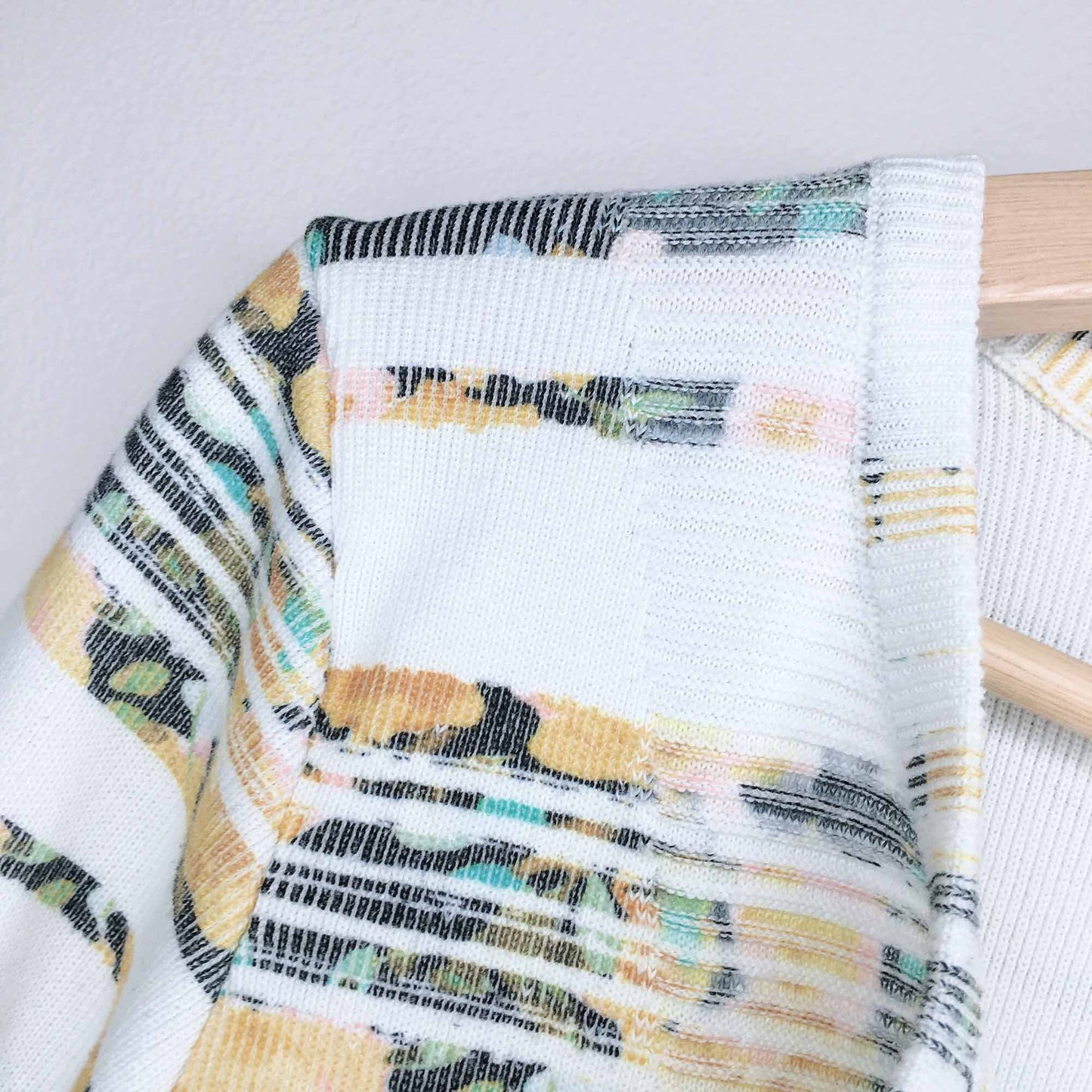 Moth Array zip floral stripe cardigan - size Medium