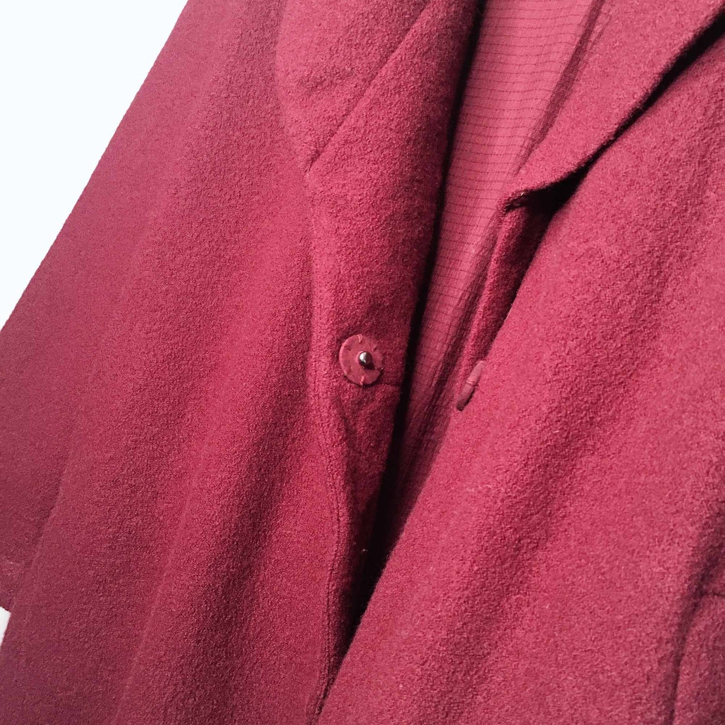 Moth Windsor boiled wool sweater cocoon coat - size xl