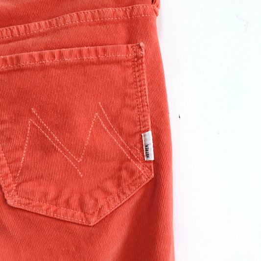 MOTHER The Looker Cords in Orange - size 27
