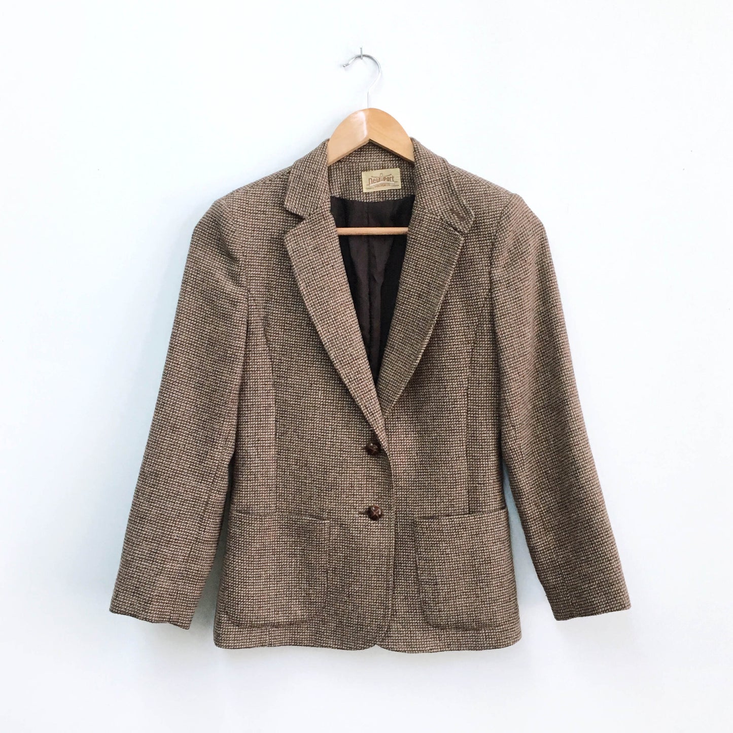 Vintage Newport Houndstooth Blazer - size Small