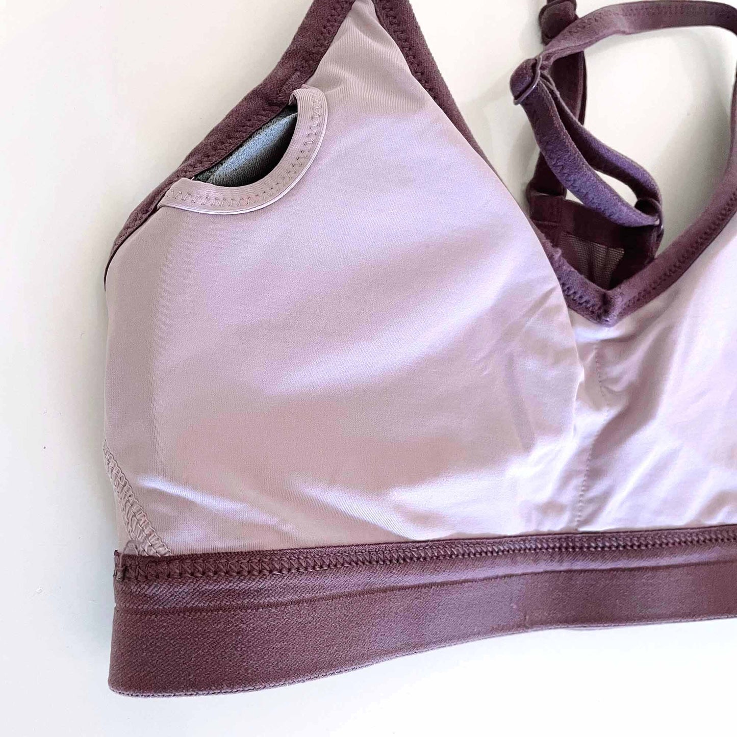 nike purple dri-fit padded sports bra - size small