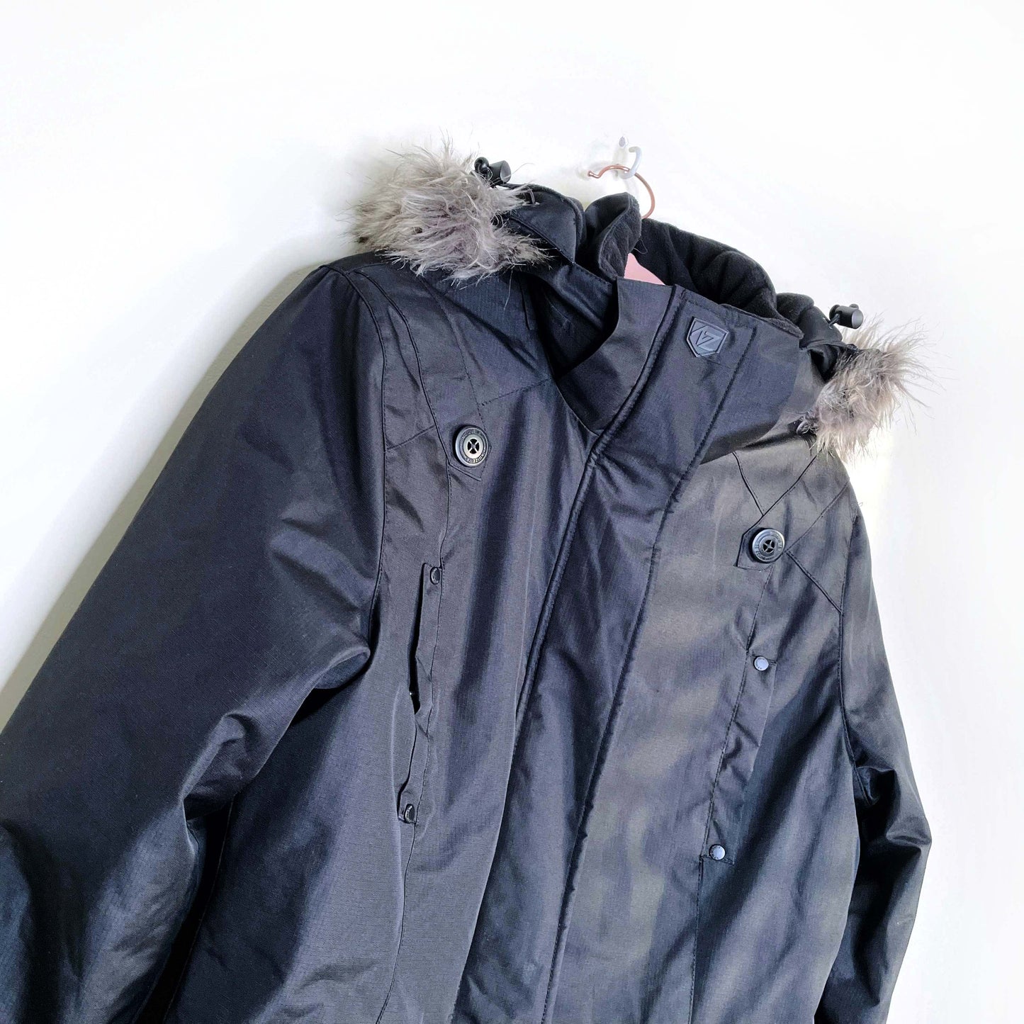 noize black vegan pama arctic engineered parka - size large
