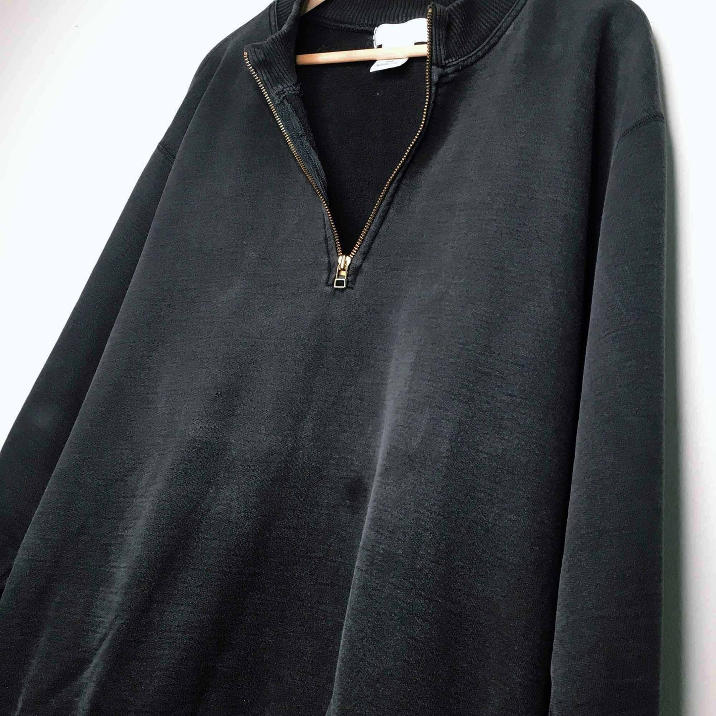 Non-fiction cotton beach 1/4 zip crewneck - size xl