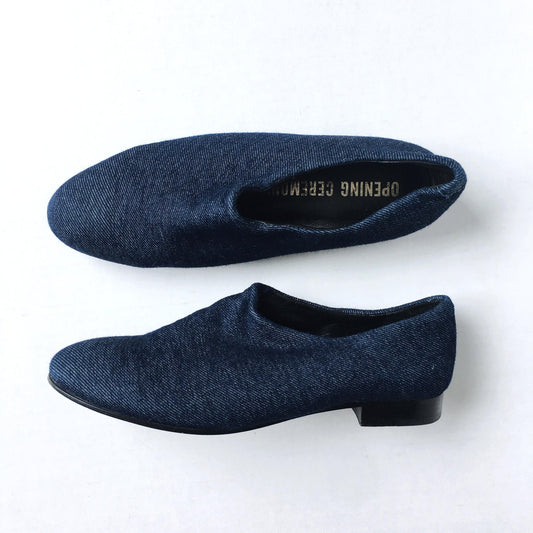 Opening Ceremony Charly stretch denim slip ons - size 37
