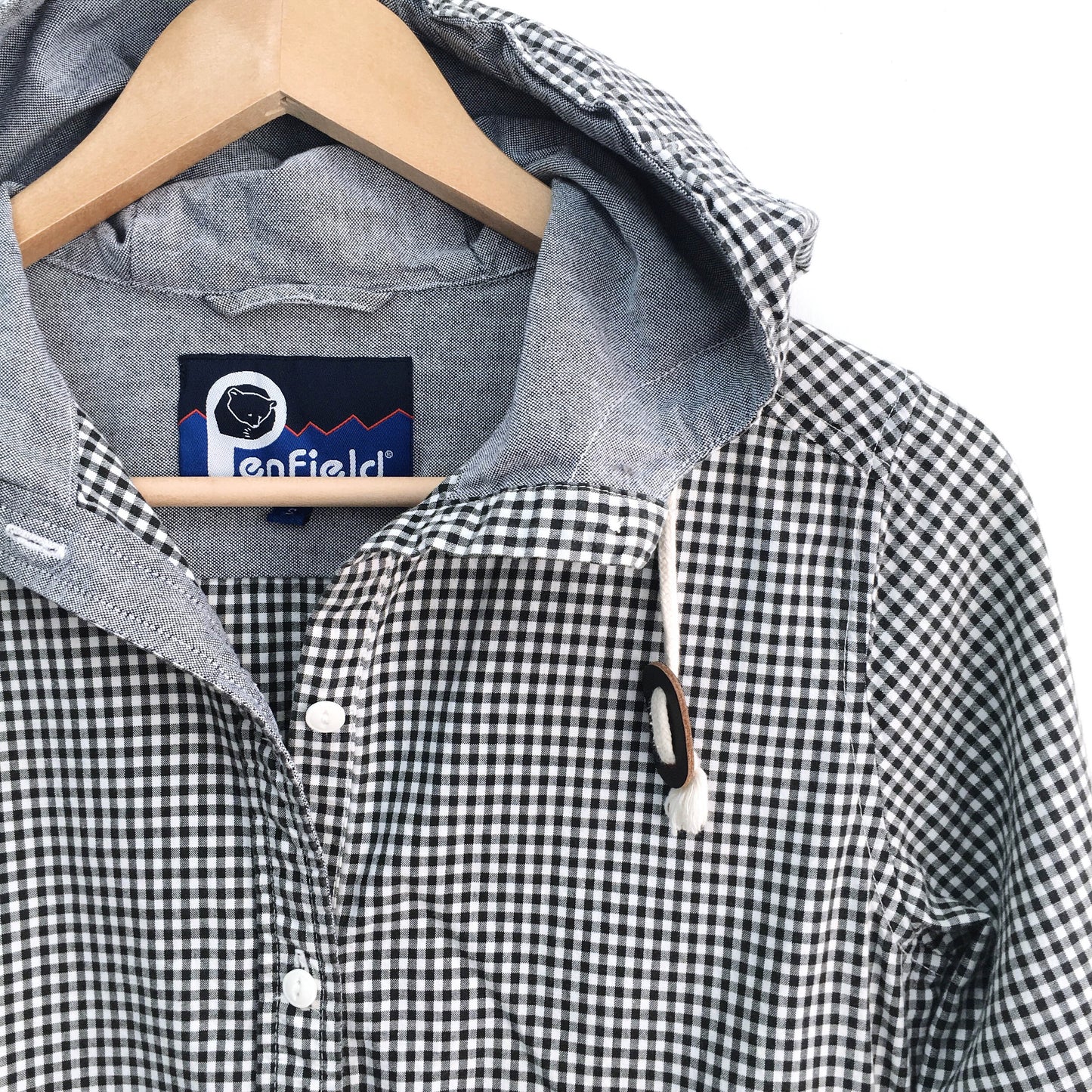 Penfield Check Hooded Shirt - size Small