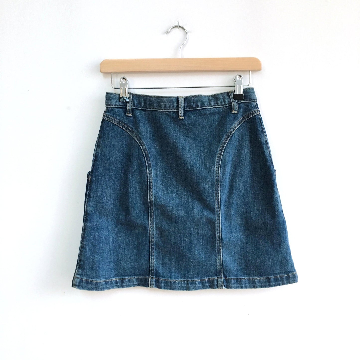 Pilcro Buttondown Denim Skirt - size 2