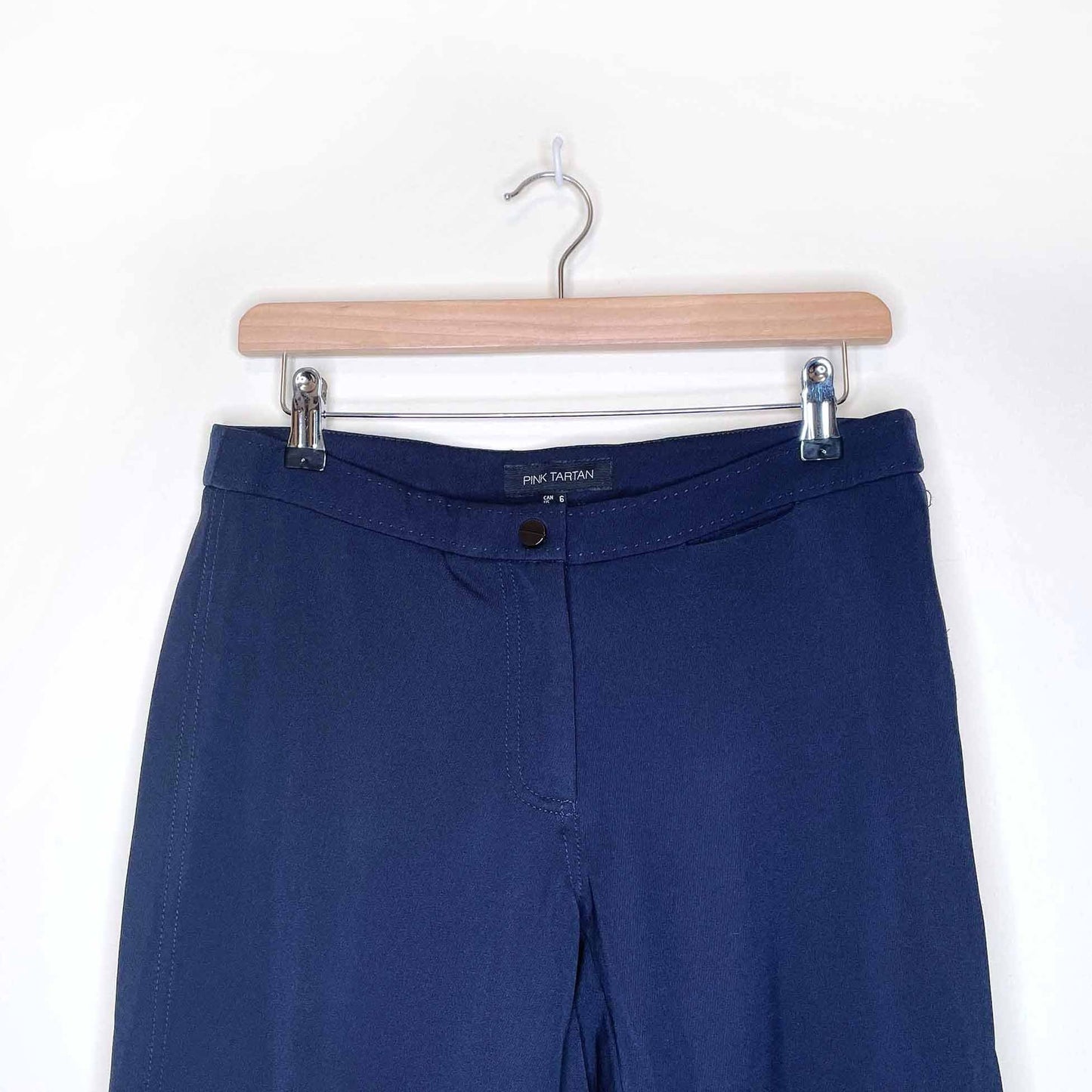 pink tartan reinforced stretch equestrian trouser - size 6