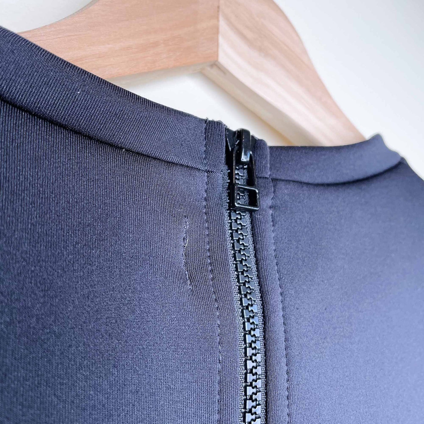 pink tartan neoprene scuba structured tee - size xs