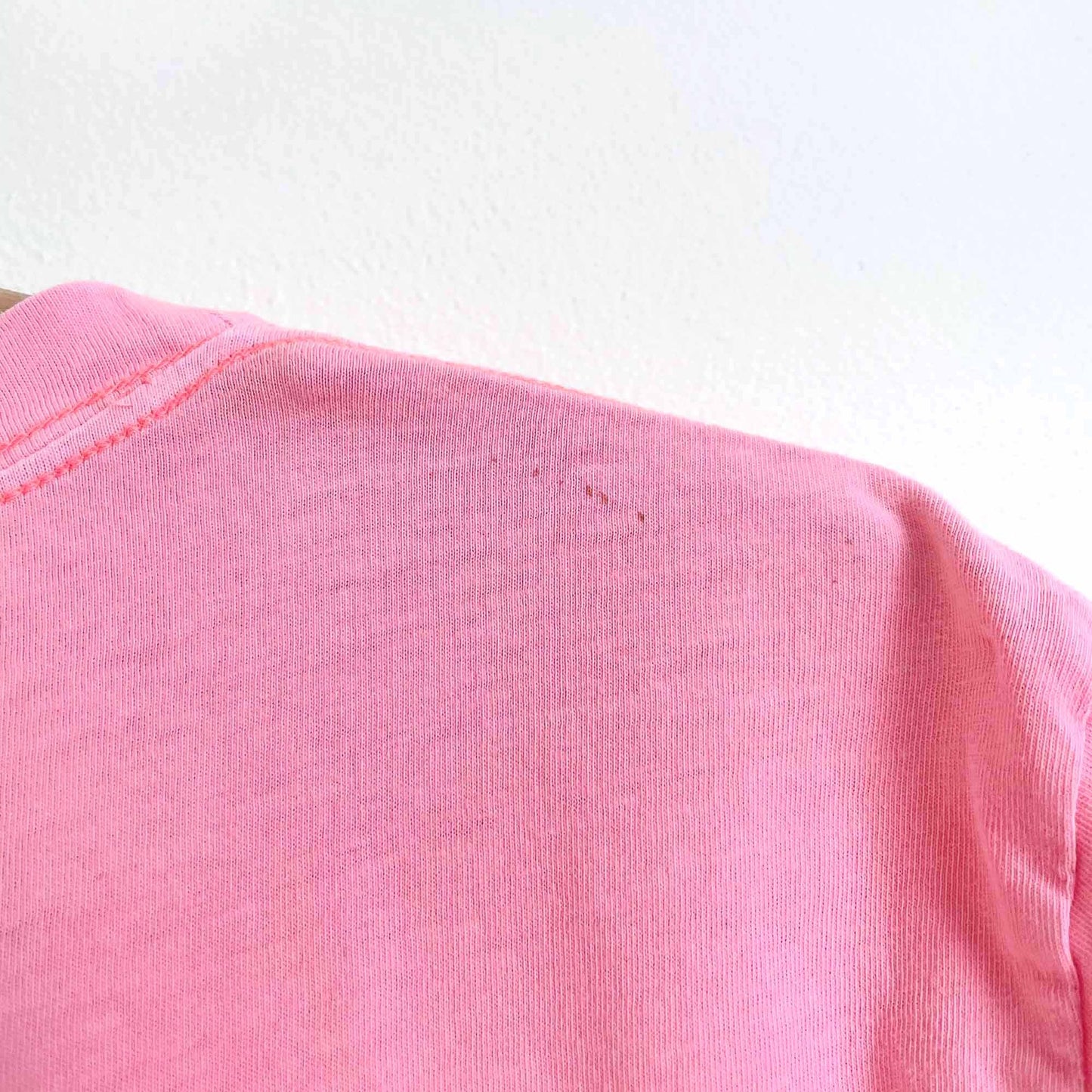 victoria's secret pink neon love pink cropped tee - size xs