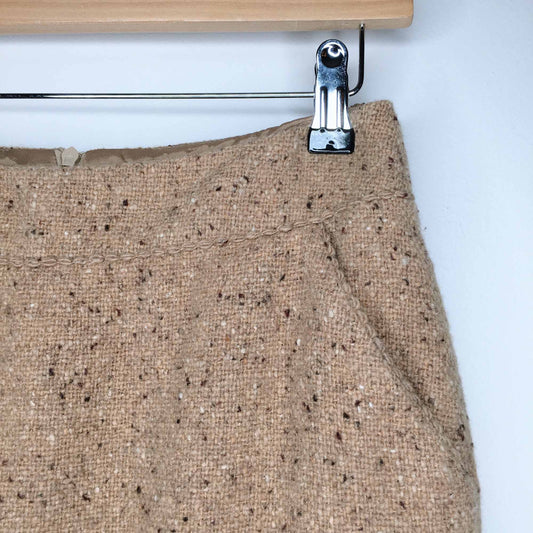 Pink Tartan wool ruffled hem mini skirt - size 4