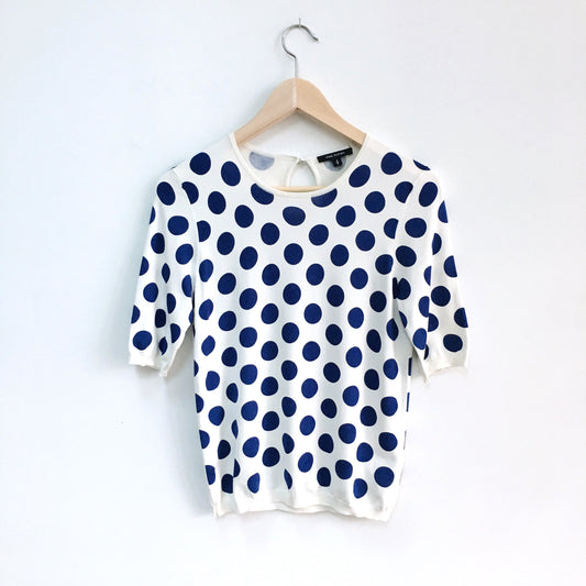 Pink Tartan Polka Dot Crew - size Small