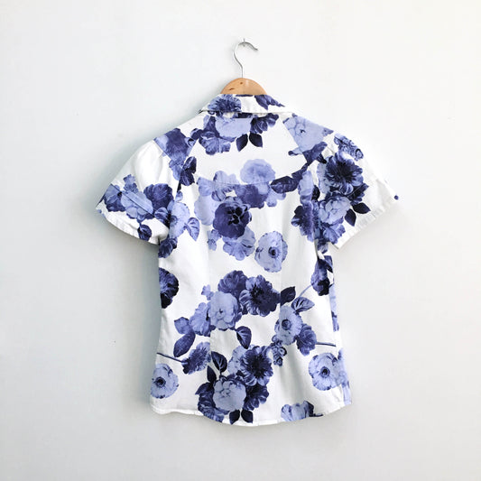 Pink Tartan Rose Blouse - size 2