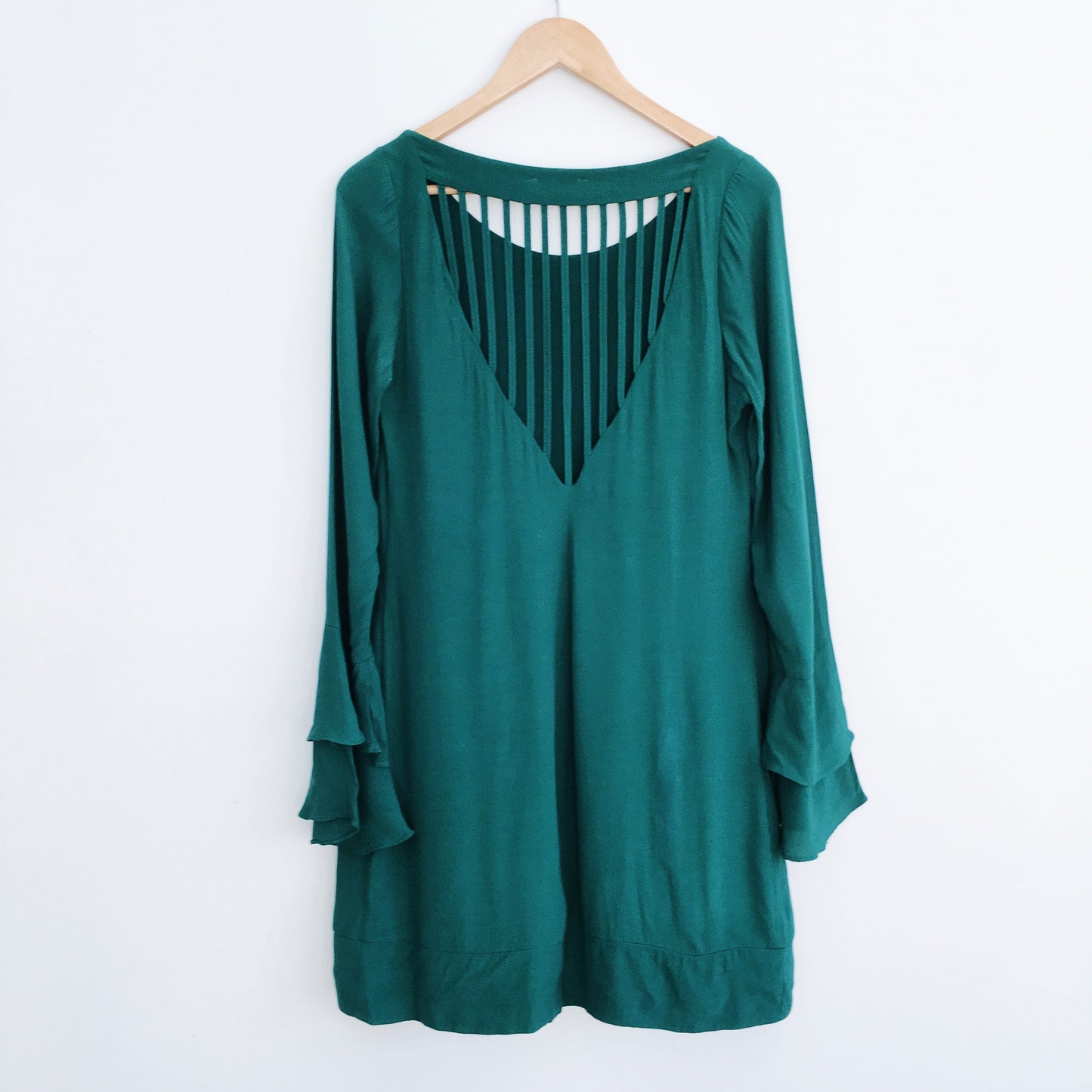 Pinko Emerald Crepe Dress - size Medium