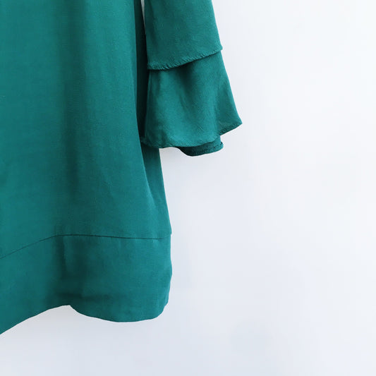 Pinko Emerald Crepe Dress - size Medium