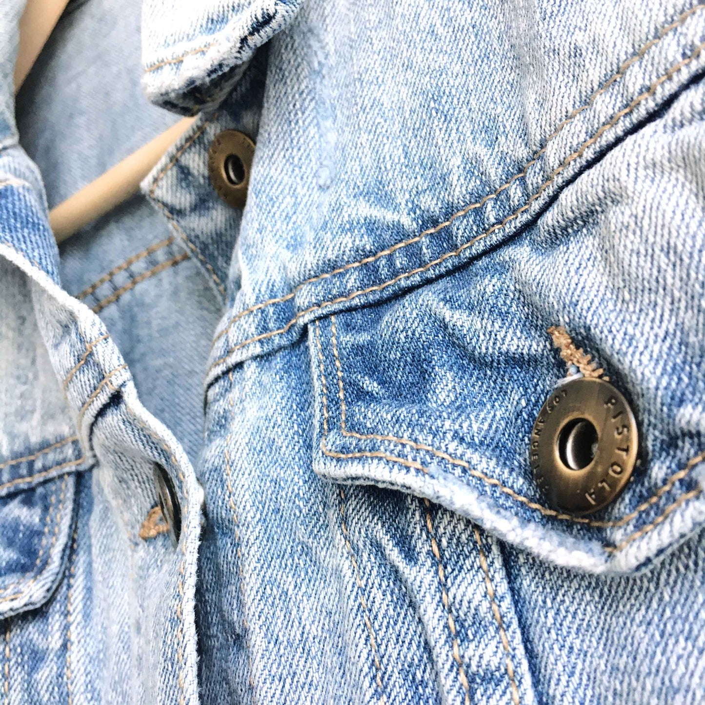 Pistola Naya cropped denim jacket - size Medium