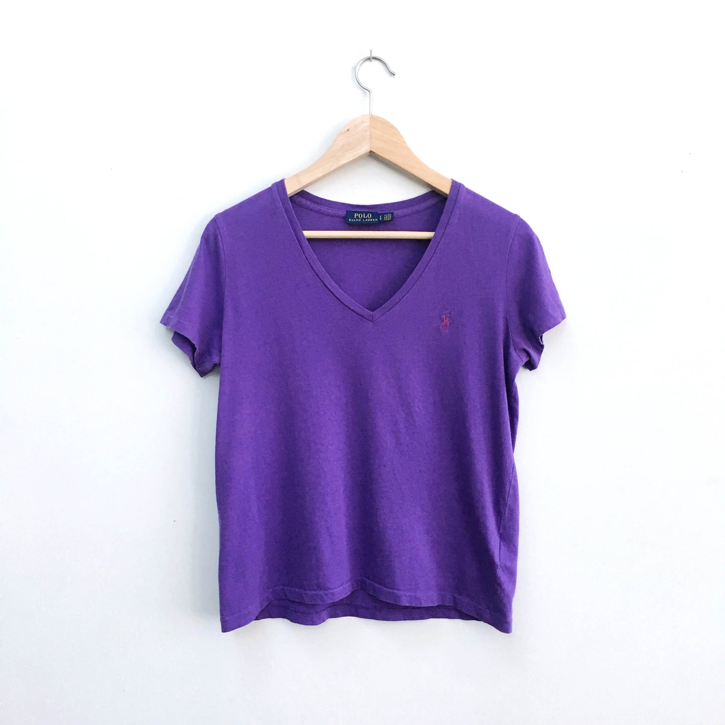 polo ralph lauren v-neck tee - size large