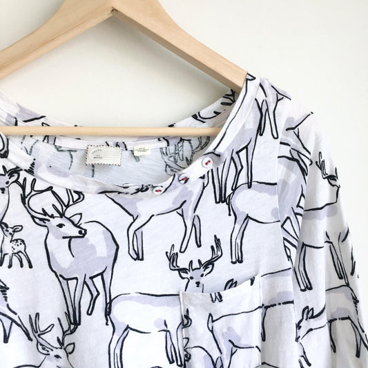 Postmark Anthropologie deer pocket tee - size Medium