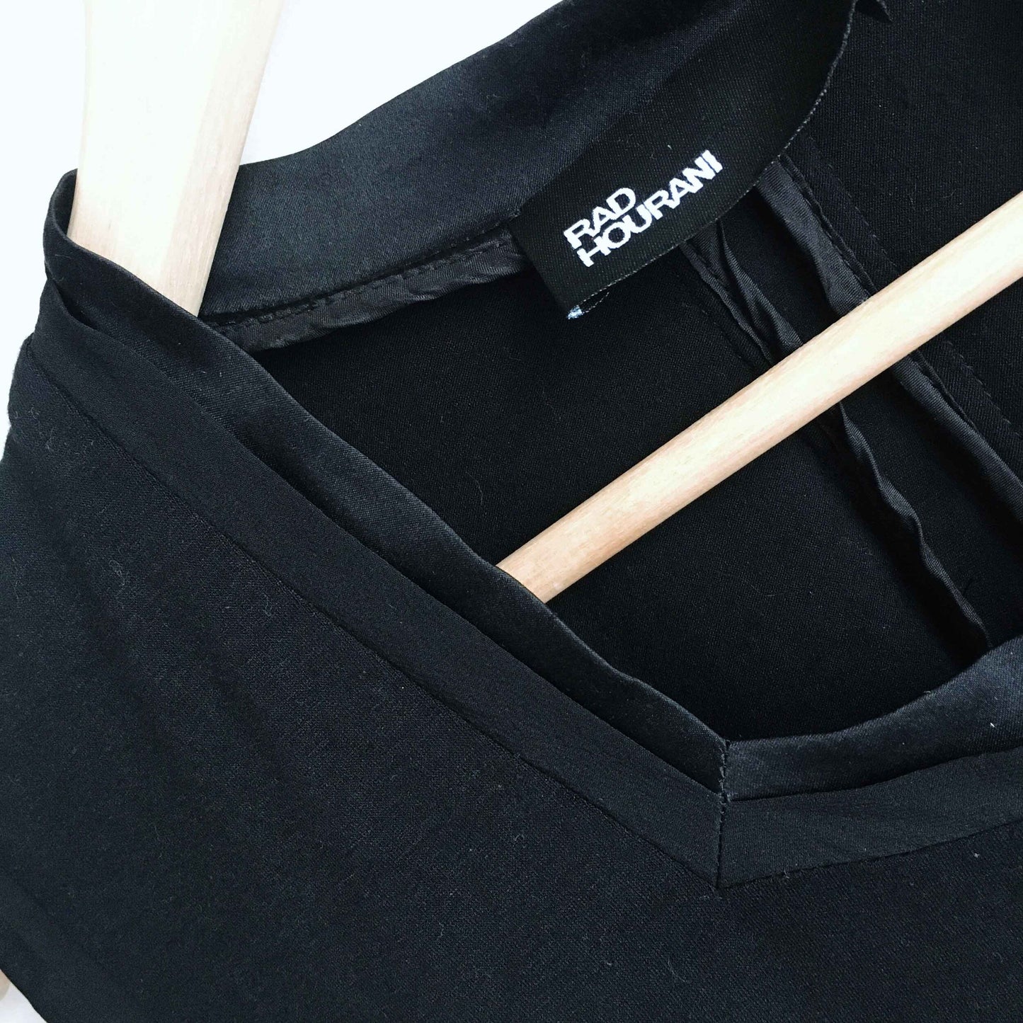 Rad Hourani unisex jersey dress with silk trim - size xs