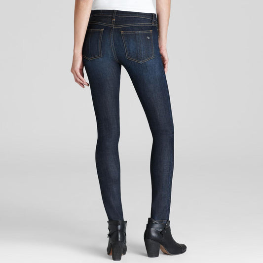 rag & bone skinny jeans in kensington wash - size 26