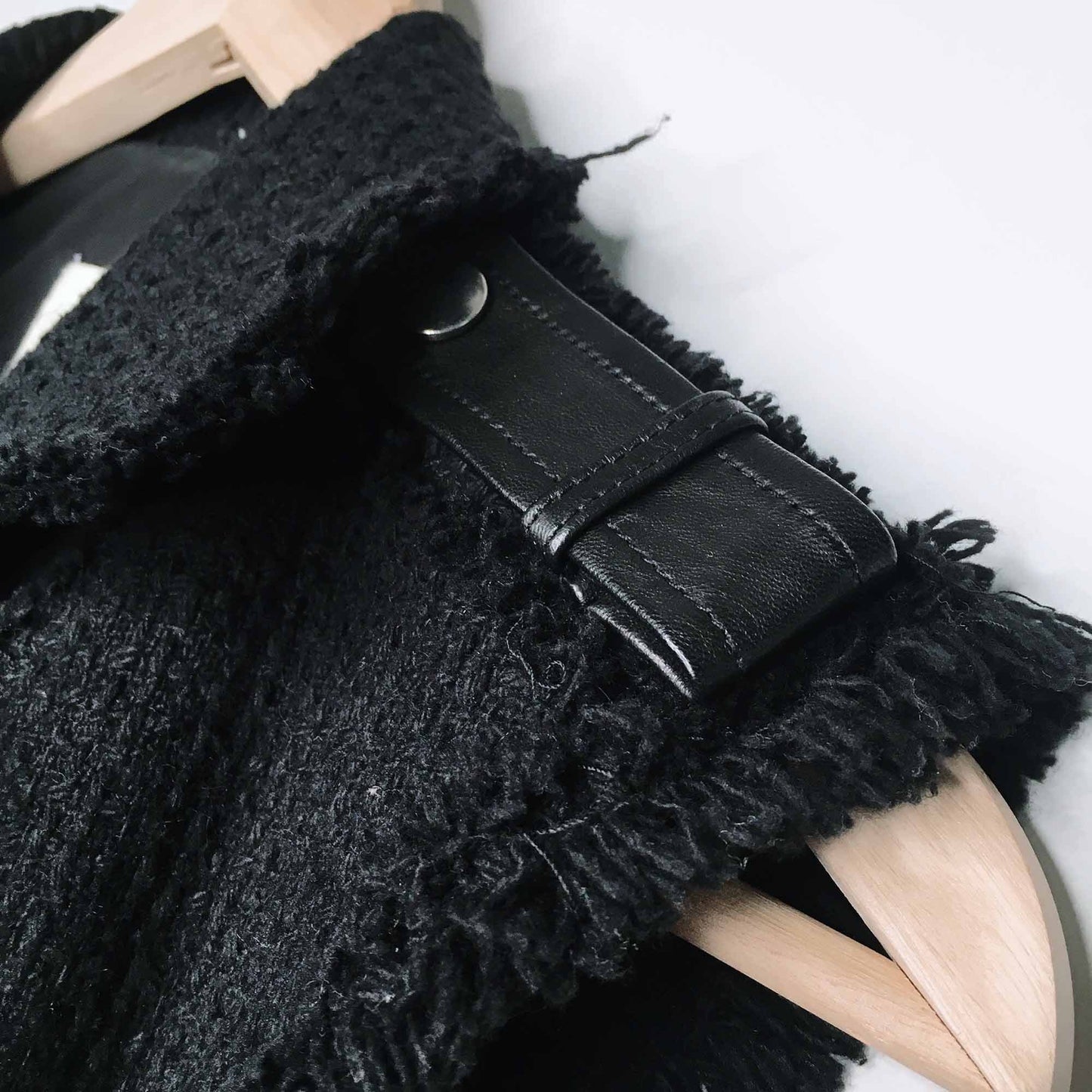 Rebecca Taylor wool tweed and leather moto vest - size 2