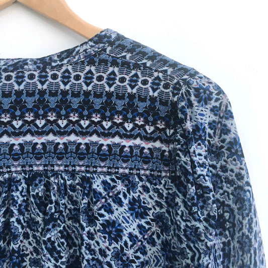 Rebecca Taylor silk floral print blouse - size 6