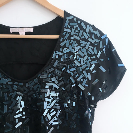 Rebecca Taylor Sequin Tee - size Medium
