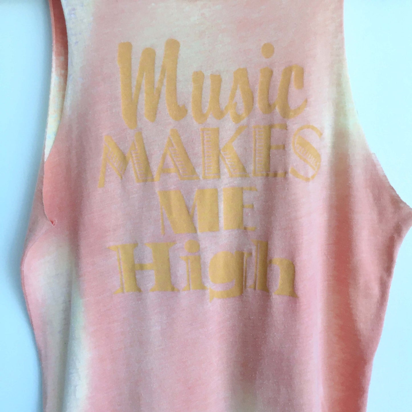 Rebel Yell music makes me high tank - size Small