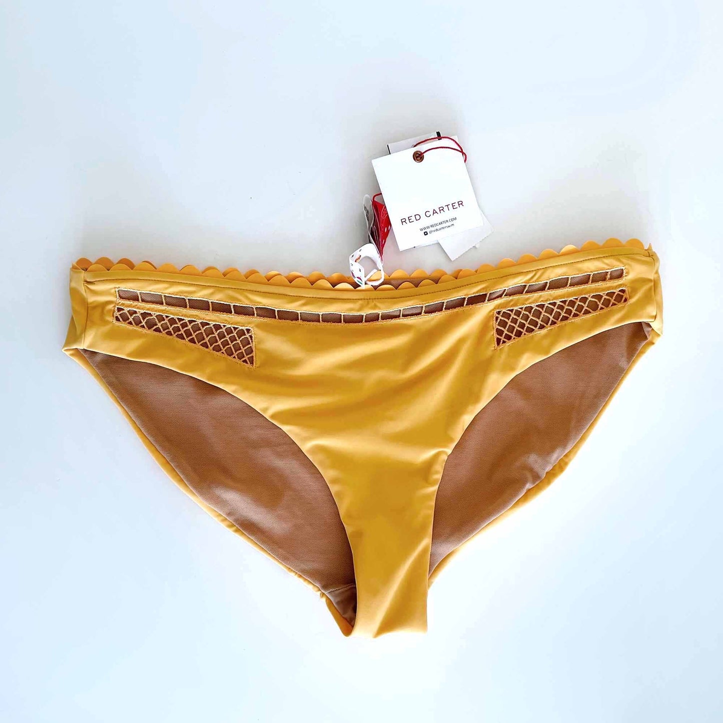 nwt Red Carter peekaboo one shoulder bikini - size Medium