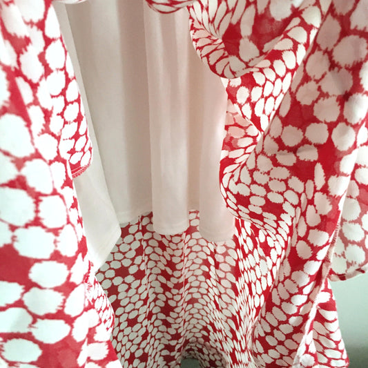 NWOT Romeo and Juliet hi lo flutter midi dress - size Small