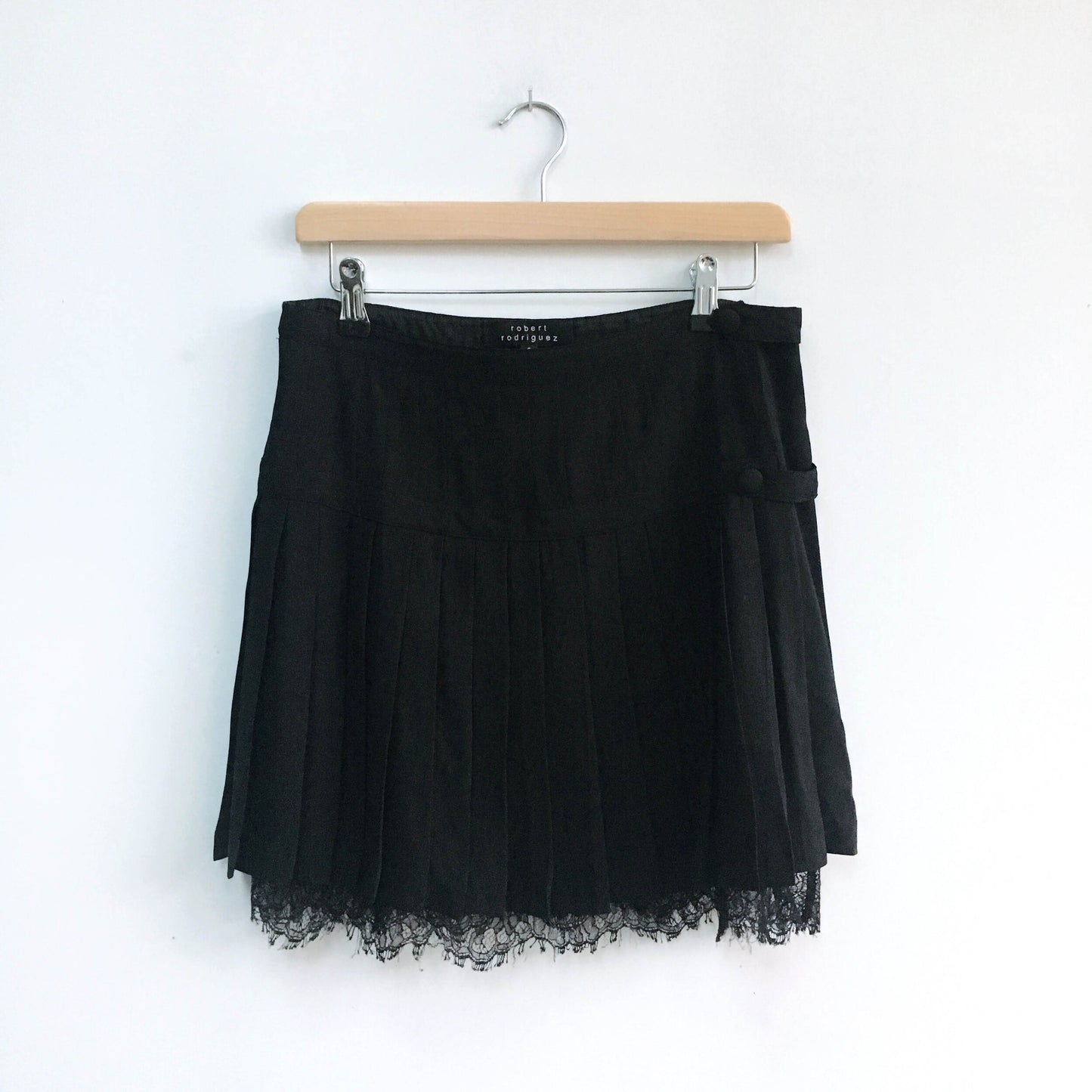 Robert Rodriguez Pleated Silk Skirt - size 6