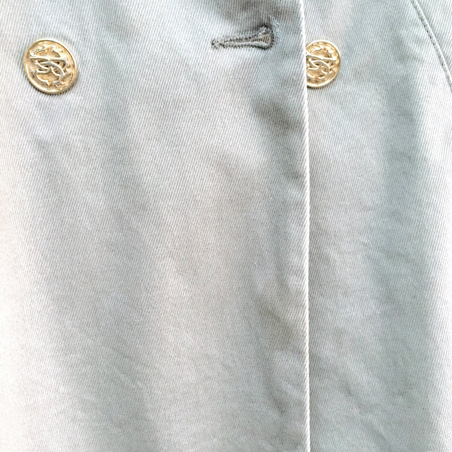 roberto cavalli twill belted trench coat - size medium