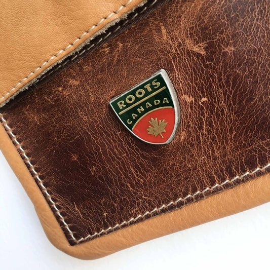 Roots vintage mini leather cross body