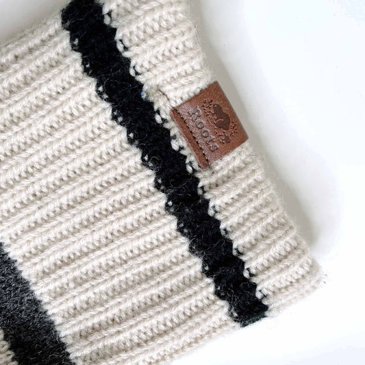 roots cabin wool-blend sock slippers - size small