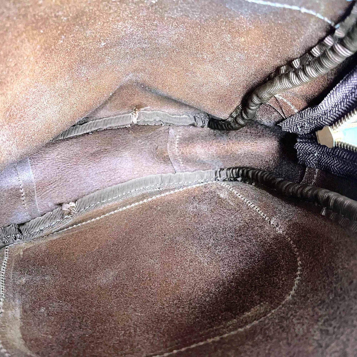 roots mini brown leather tribe backpack