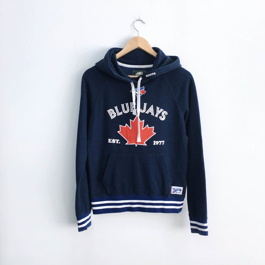 Roots Blue Jays Stadium Kanga Hoodie - size xs