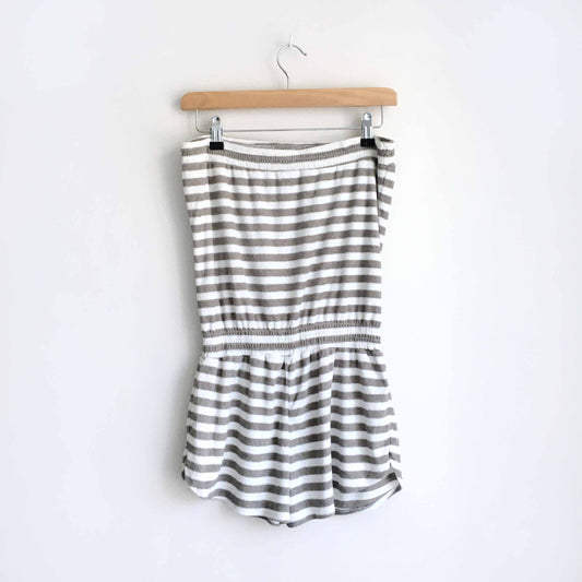 Roxy Terry Striped Romper - size Large