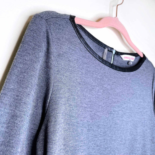 rebecca taylor long sleeve shirt with peplum hem - size xs