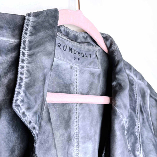 rundholz dip silk layered garment dyed jacket - size large
