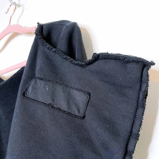 rundholz deconstructed sweatshirt jacket - size large