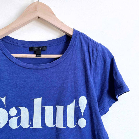 J Crew cotton salut tee - size Small