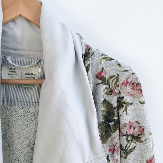 Saturday Sunday Floral Moto Jacket - size Medium - Anthropologie