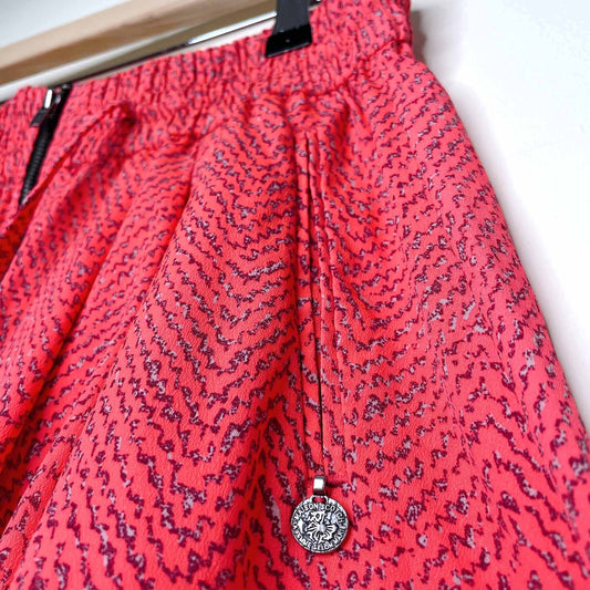 Scotch & Soda pink zipper high rise midi skirt - size 1/2