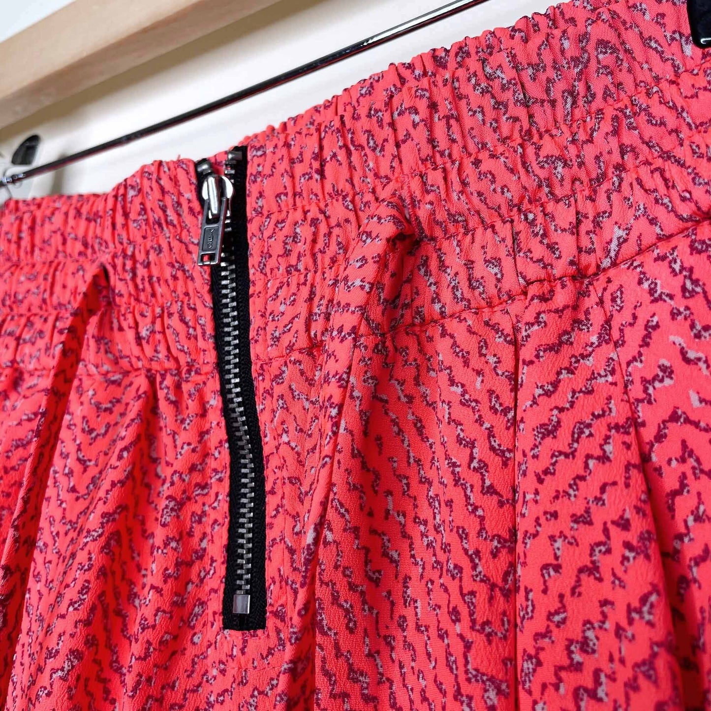 Scotch & Soda pink zipper high rise midi skirt - size 1/2