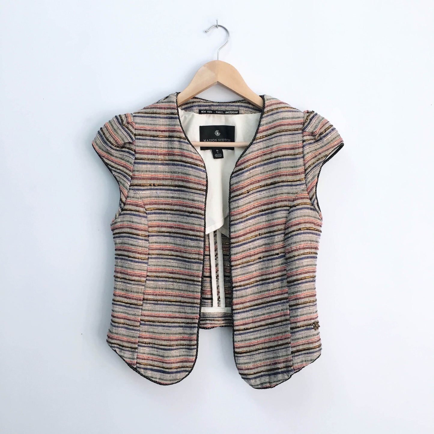 Maison Scotch cap sleeve jacket - size 1