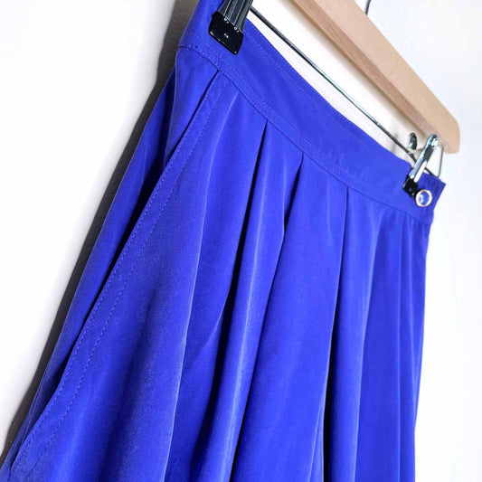 nwt deadstock vintage 'tilley silk' high rise pleated shorts - size xs