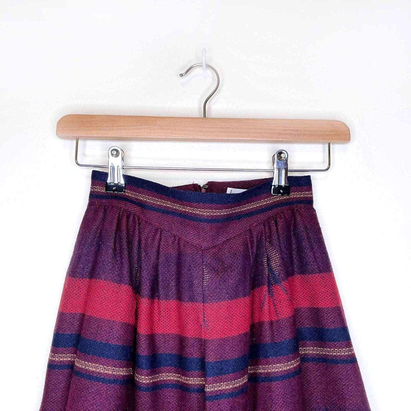 vintage verlaine int'l southwestern wool midi skirt